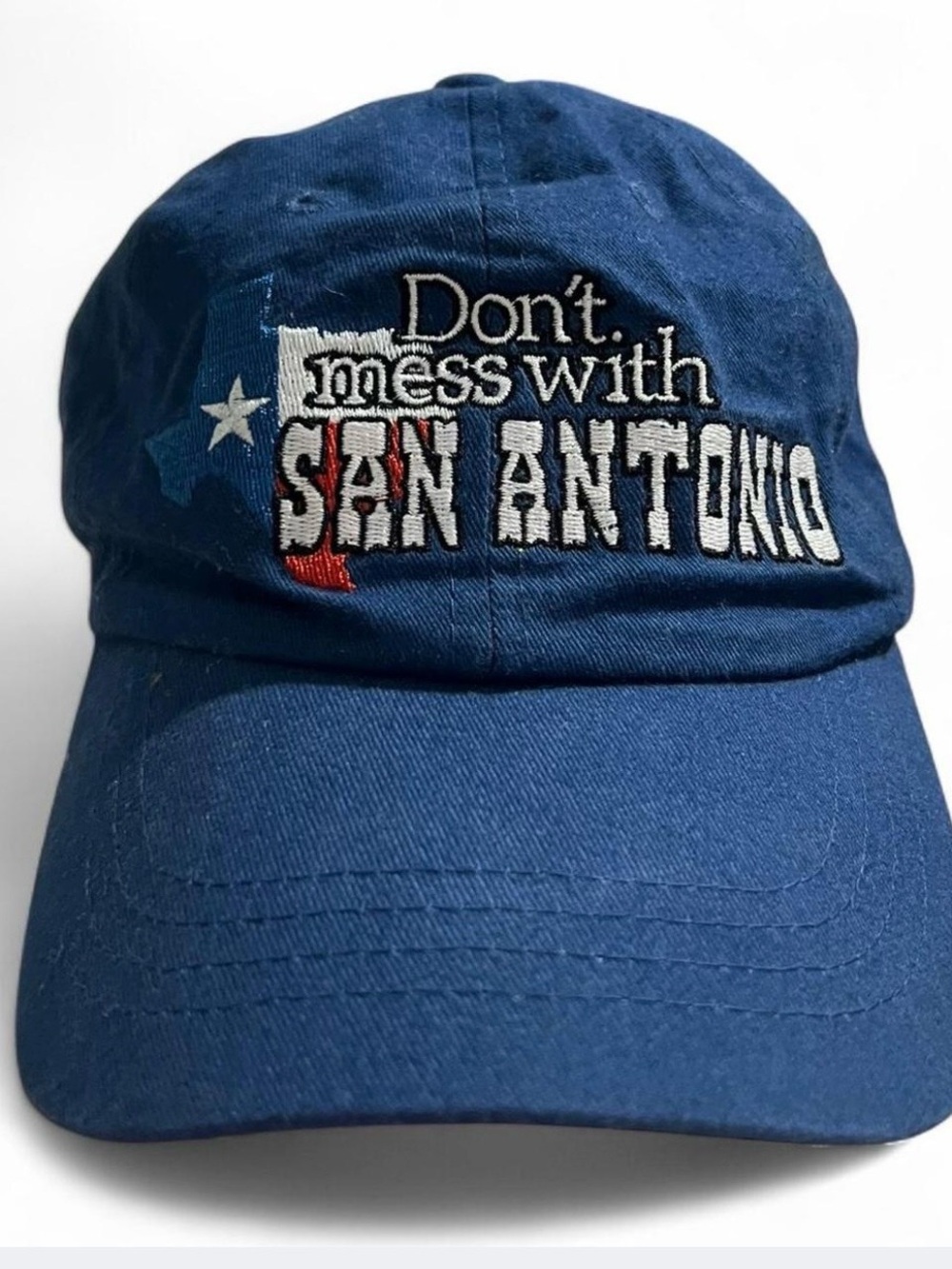 Don't Mess With San Antonio Embroidered Navy Baseball Cap